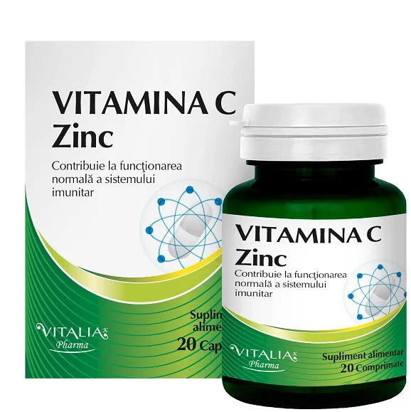 Vitamina C + Zinc, 20 cpr-VITA.00243