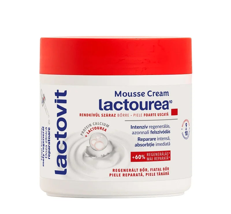 Lactovit Lactourea, Crema de Corp Mousse, 400 ml-LACT.00013