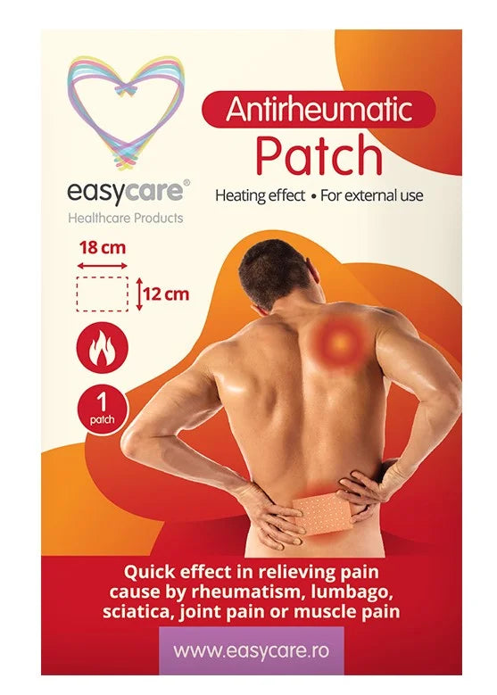Plasture antireumatic cu efect incalzire 12 x 18 cm-EASY.00102