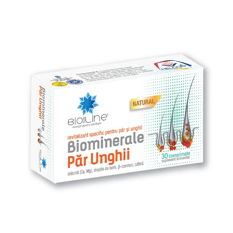 Biominerale pentru par si unghii, 30 comprimate-HELC.00001