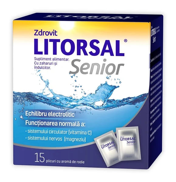 Litorsal Senior, aroma rodie, 15 plicuri-ZDRO.00645