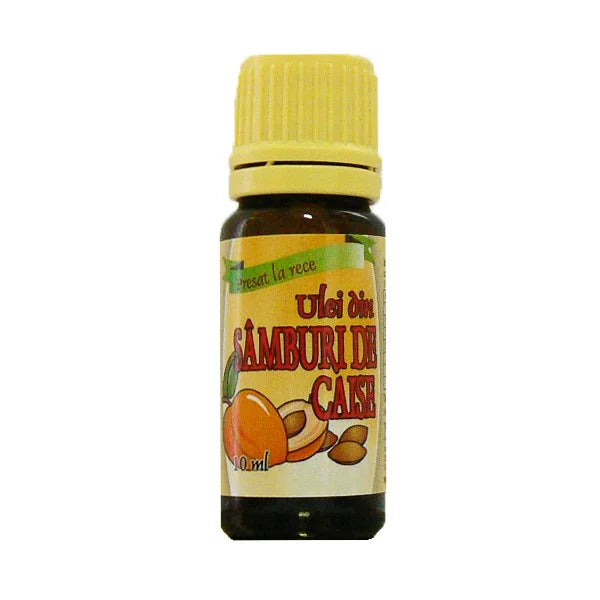 Ulei din Samburi de Caise Presat la Rece, 10 ml (Uz Intern)-HERB.00207