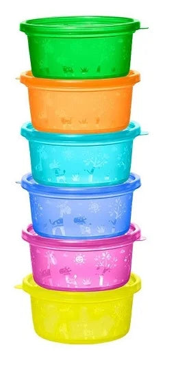 Set de 6 boluri cu capac, recomandate de la 0 luni-ABIS.00233