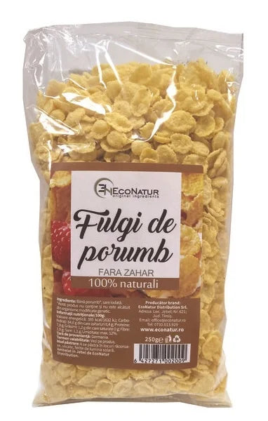 Fulgi Porumb Fara Zahar 250 gr-ECON.00041