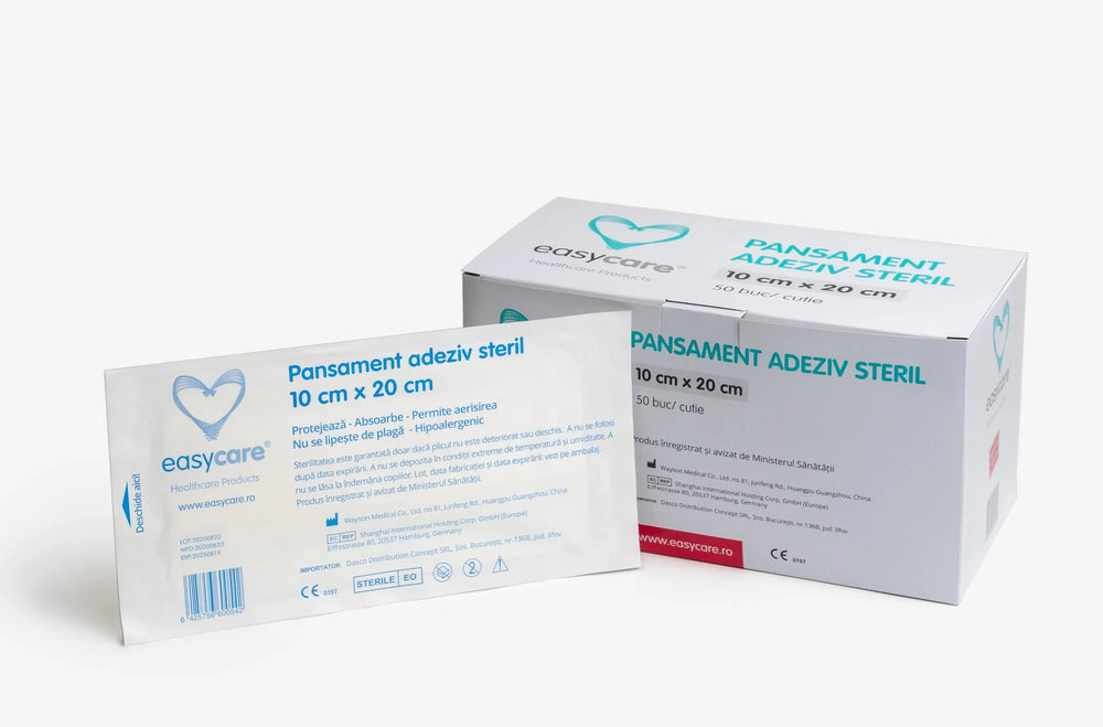 Pansament adeziv steril 10 cm x 20 cm-EASY.00021