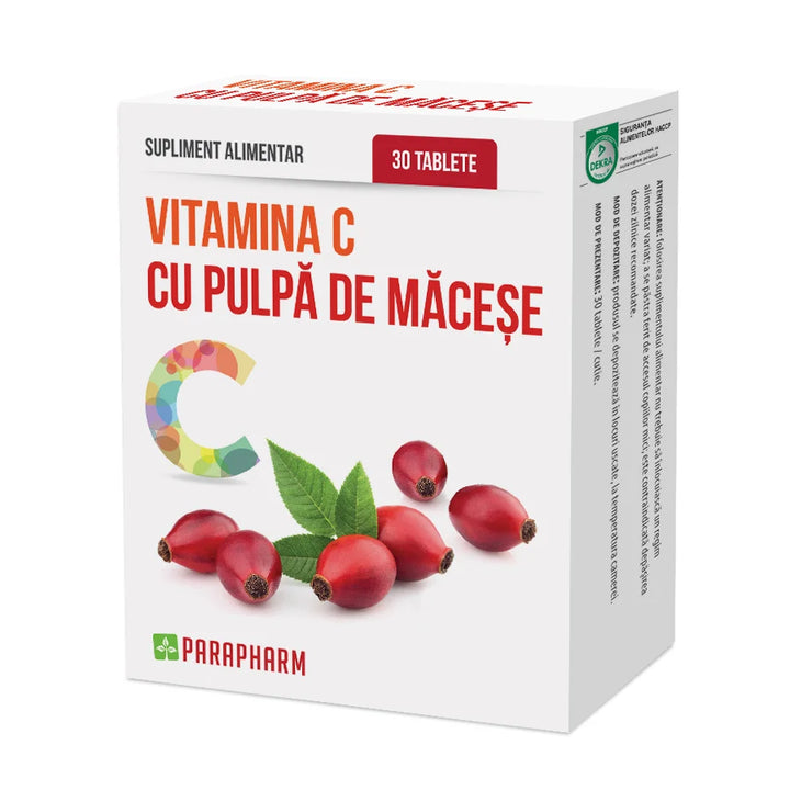 Vitamina C + pulpa macese, 30 cps-QUAN.00087