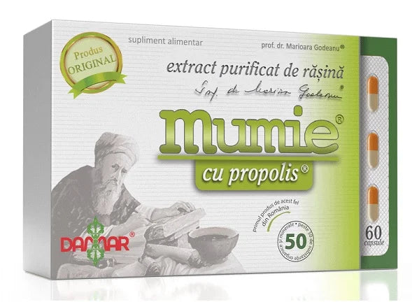 Mumie-extract rasina + propolis 60cps-DAMG.00025