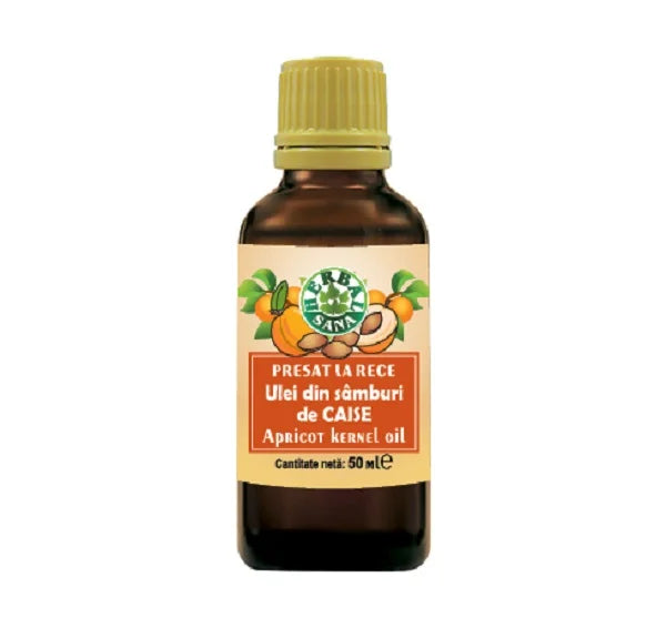Ulei din Samburi de Caise Presat la Rece, 50 ml-HERB.01464