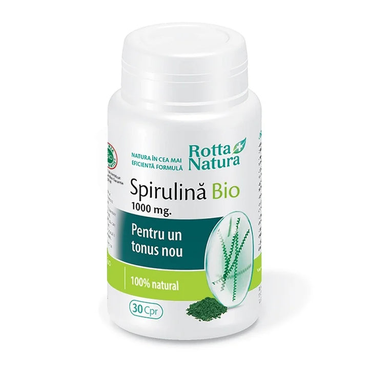 Spirulina Bio 1000 mg, 30 cpr-ROTT.00211