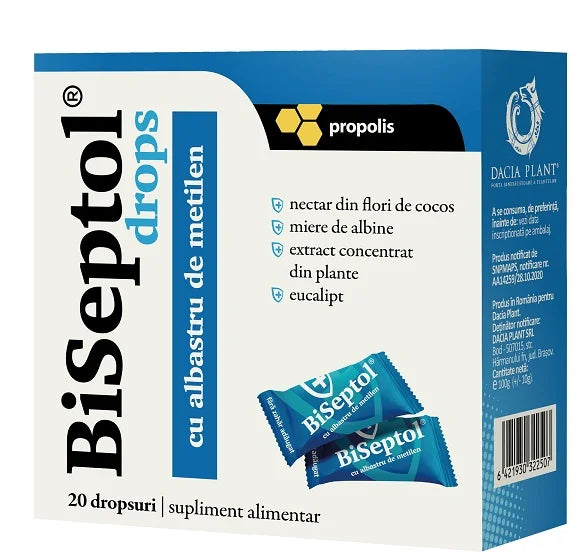 Biseptol drops fara zahar, 20 dropsuri-DACP.00784