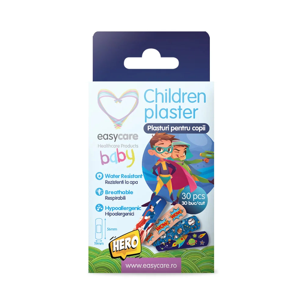 Plasturi pentru copii Hero 56 x 19 mm, 30 buc/cut-EASY.00103