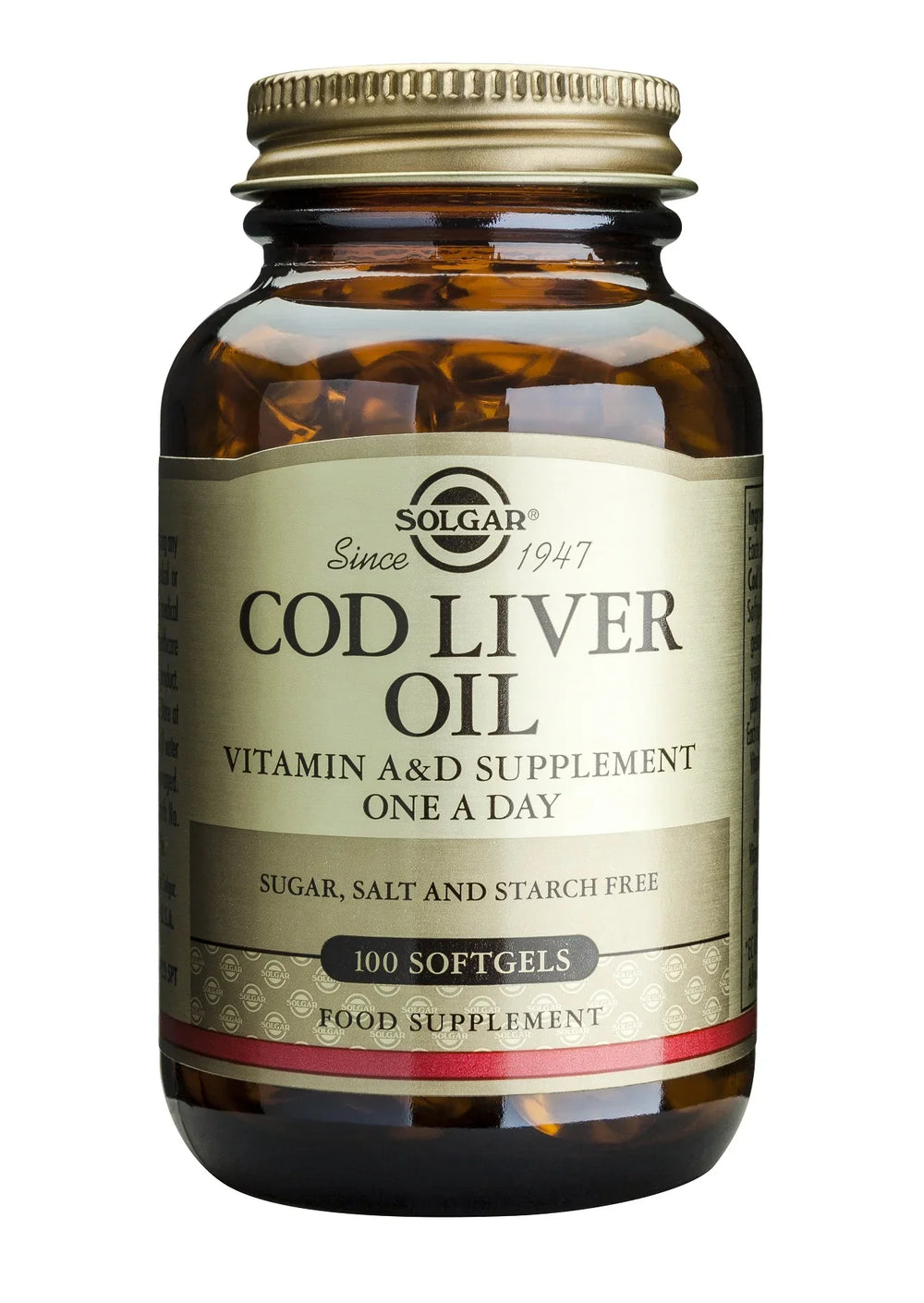 Cod Liver Oil, 100 capsule moi-SOLG.00011