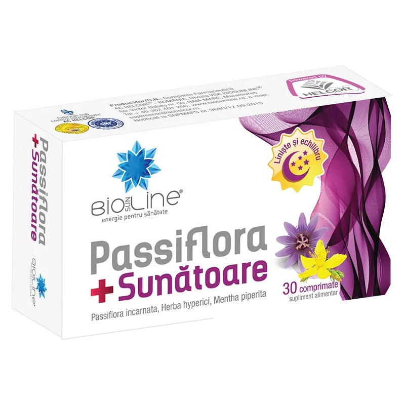 Passiflora + sunatoare, 30 comprimate-HELC.00094