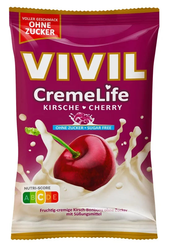 Creme Life cirese, fara zahar Vivil, 90 gr-VIVI.00076