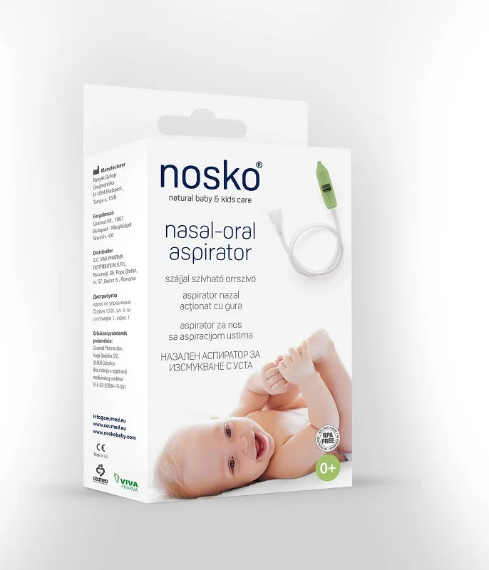Nosko aspirator nazal pentru copii 0+ actionat cu gura-CEUM.00003