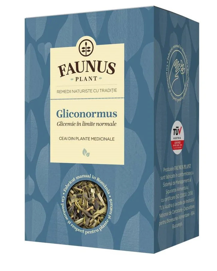 Ceai Gliconormus (Glicemie in Limite Normale), 90 g-FAUN.00006