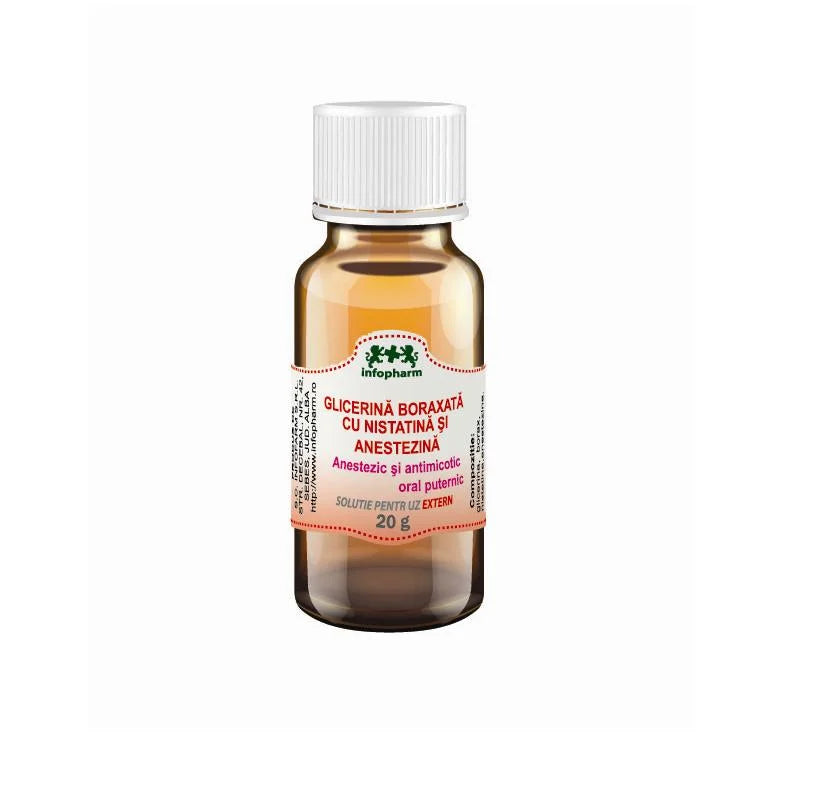 Glicerina Boraxata cu Nistatina & Anestezina, 20 g-INFO.00009