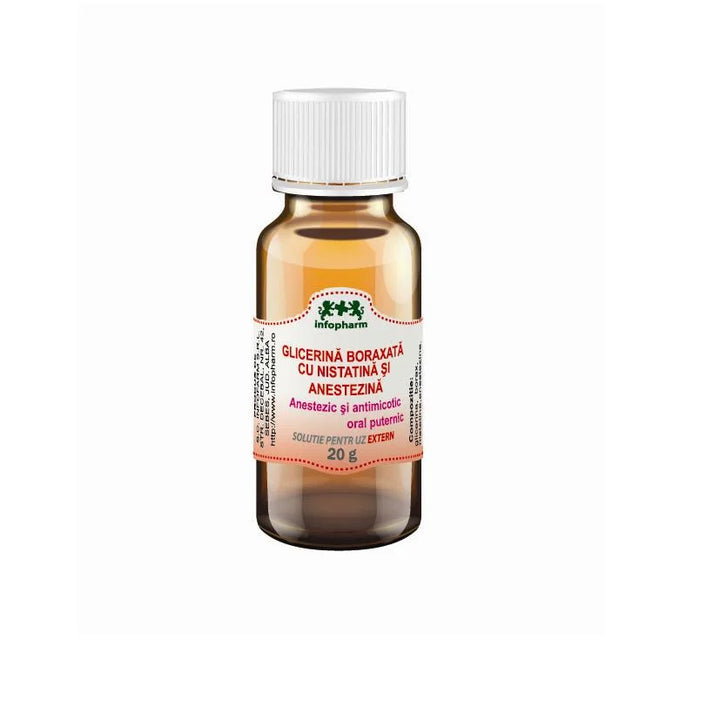 Glicerina Boraxata cu Nistatina & Anestezina, 20 g-INFO.00009