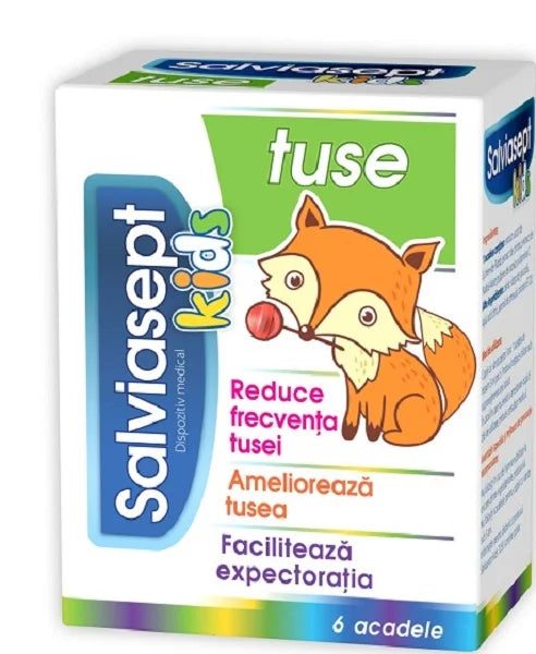 Salviasept Kids Tuse, 6 acadele-ZDRO.00452