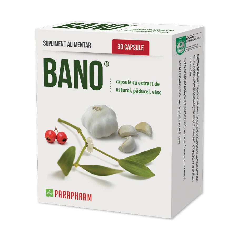 Bano usturoi + paducel + vasc, 30 cps-QUAN.00011