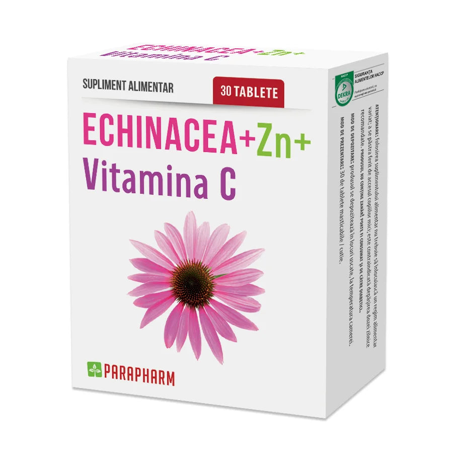 Echinaceea + Zinc + Vitamina C, 30 cpr-QUAN.00030