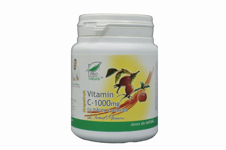 Vitamina C 1000 mg Maces & Acerola-Grapefruit, 100 comprimate-MEDI.00096