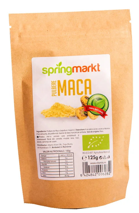 Maca, pulbere ecologica, 125 gr-ADAM.00485