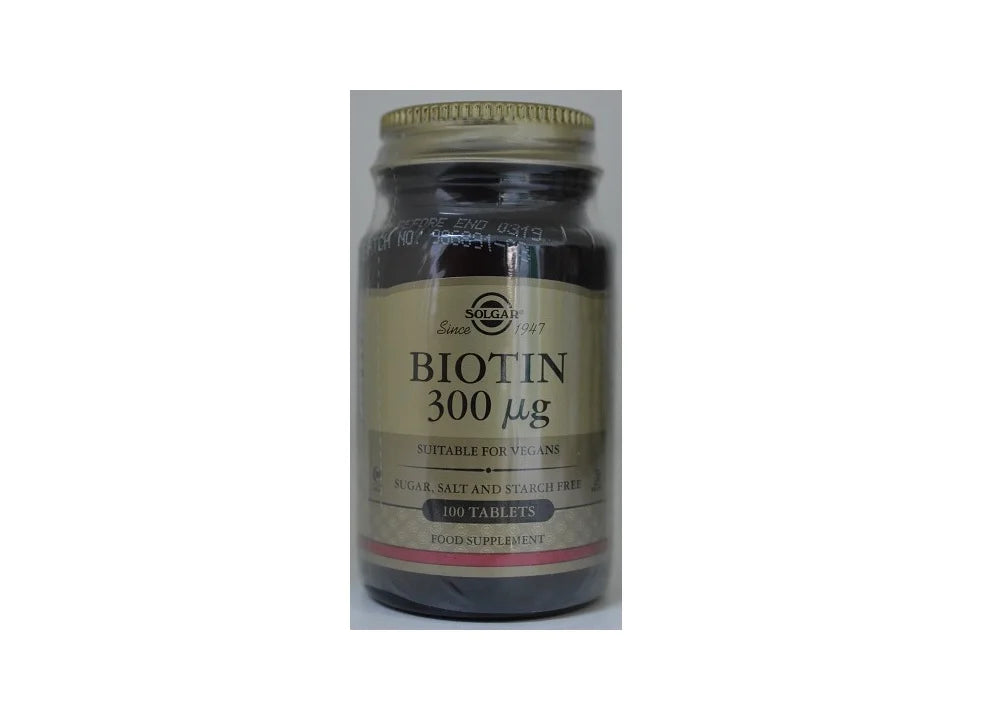 Biotina 300 mcg, 100 comprimate-SOLG.00035