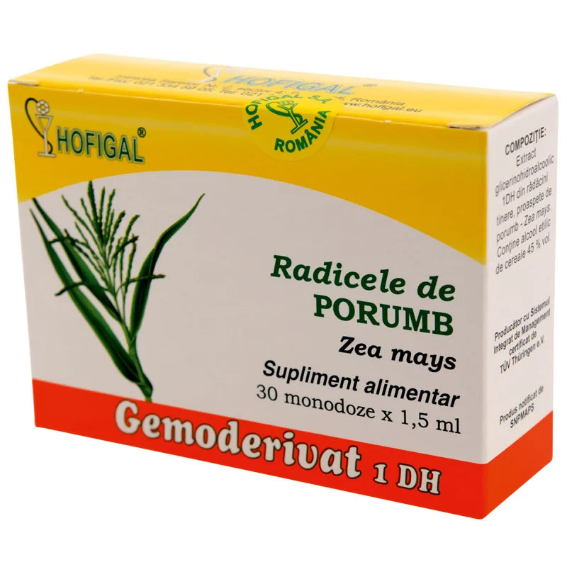 Gemoderivat Radicele de Porumb, 1,5 ml x 30 monodoze-HOFI.00239