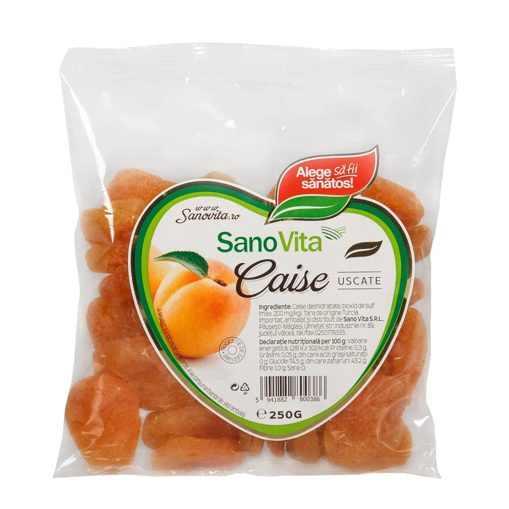Caise deshidratate, 250 gr-SANO.00175