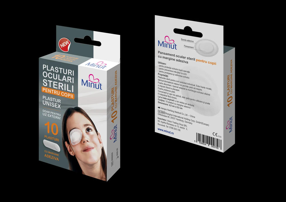 Plasturi pentru ochi, copii, 10 bucati (minut)-VISI.00092