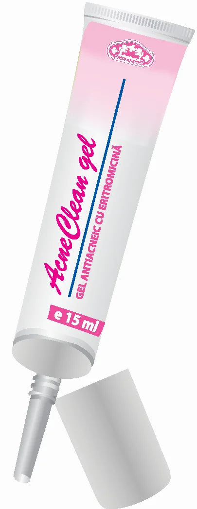 Acneclean – Gel Antiacnee cu Eritromicina, 15 ml-INFO.00016