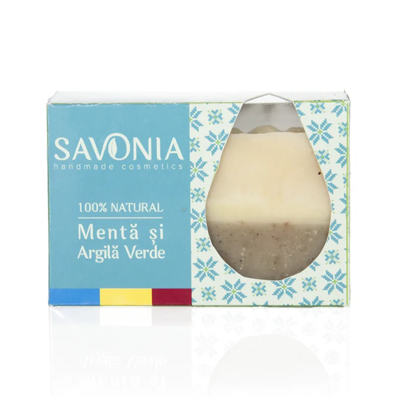 Sapun menta si argila verde, 90 gr-SAVO.00003