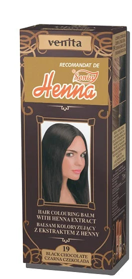 Henna Balsam Colorare Nr.19 Ciocolata Neagra, 75 ml-HENN.00038