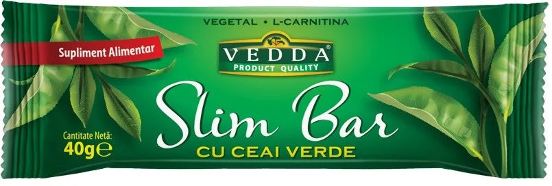 Baton Slim Bar cu ceai verde, 40 gr-VEDD.00165