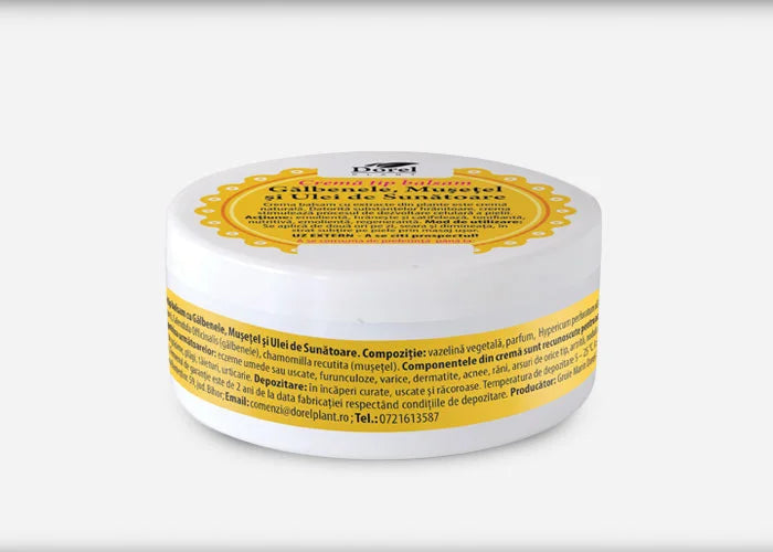 Crema-Balsam Galbenele, Musetel si Ulei Sunatoare 100gr/90ml-DORE.00056