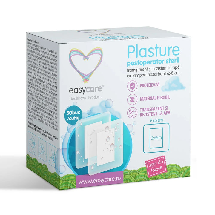 Plasture postoperator steril 6 x 8 cm-EASY.00094