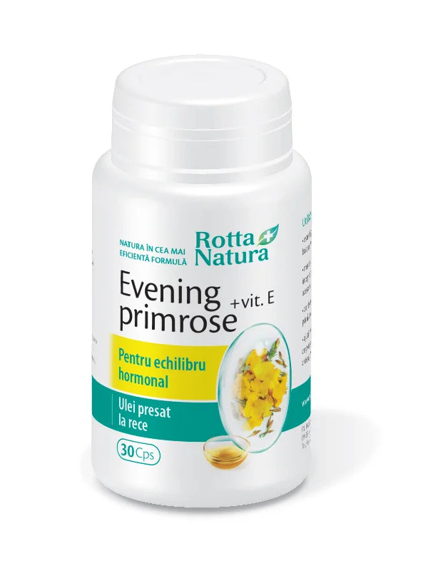 Evening Primrose + Vitamina E, 30 cps-ROTT.00033