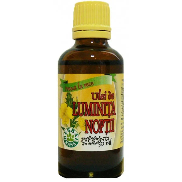 Ulei de Luminita Noptii Presat la Rece, 50 ml (Uz Intern)-HERB.00534