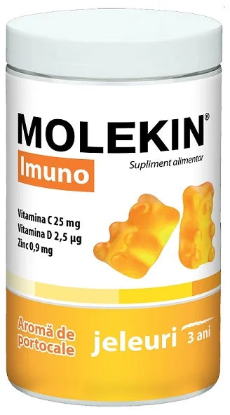 Molekin Imuno, +3 ani, aroma portocale, 60 jeleuri-ZDRO.00664