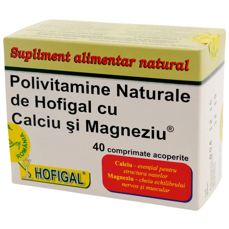 Polivitamine Calciu si Magneziu, 40 comprimate-HOFI.00367