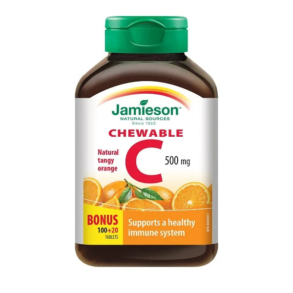 Vitamina C 500 mg Portocala, 120 comprimate masticabile-JAMI.00015