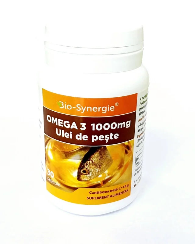 Omega 3, 1000 mg, ulei de peste, 30 capsule-BIOS.00091