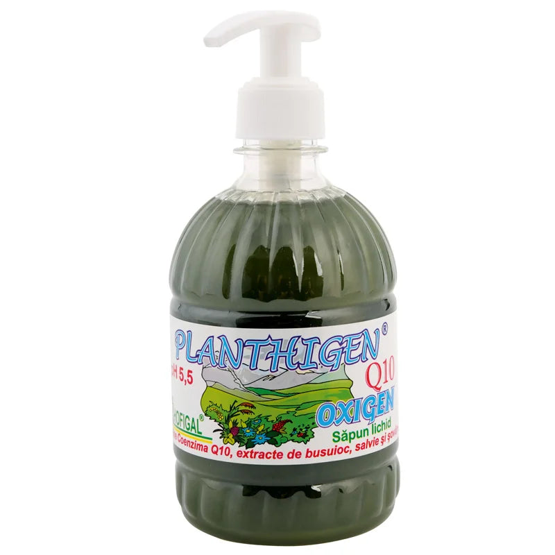 Planthigen, Sapun Lichid Q10 Oxygen (Busuioc), 500 ml-HOFI.00122