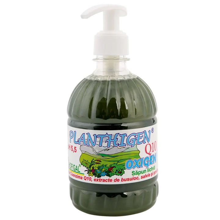 Planthigen, Sapun Lichid Q10 Oxygen (Busuioc), 500 ml-HOFI.00122