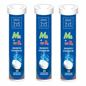 Magneziu + Vitamina B6, 20 comprimate efervescente-ZDRO.00049