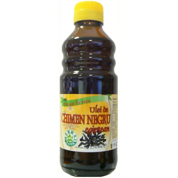 Ulei de Chimen Negru Presat la Rece, 250 ml (Uz Intern)-HERB.00938