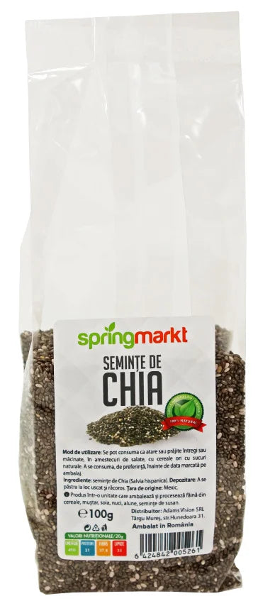 Seminte de chia, 100 gr-ADAM.00315