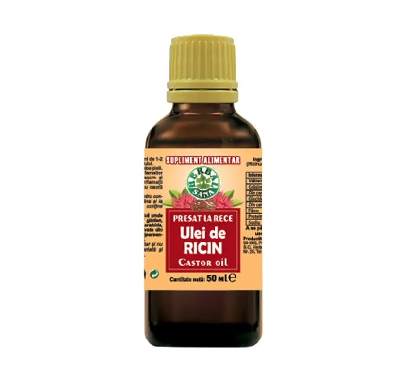 Ulei de Ricin Presat la Rece, 50 ml-HERB.01536