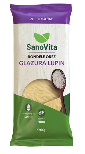 Rondele de orez cu glazura lupin, 66 gr-SANO.00271